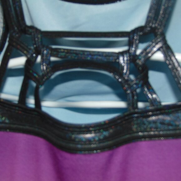 Justice Purple Pink Blue Ombre Leotard L(12-14) - Picture 5 of 8